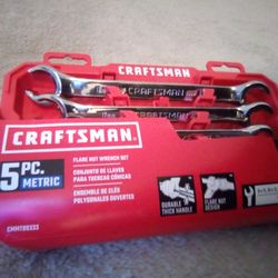 5-PC Craftsman Wrenches In Case (Made in USA)