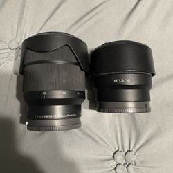 Sony 28-70mm and Sony 50mm f1.8 Lenses