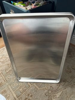 4 Winco Aluminum Sheet Pans Like New 16 by 28 inches