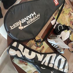 2 Wilson Titanium 5.0 Rackets $25