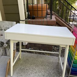 White IKEA Desk