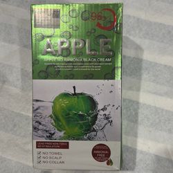 Apple No-Ammonia Black Hair Color Cream  2X 500ml (New & Sealed)