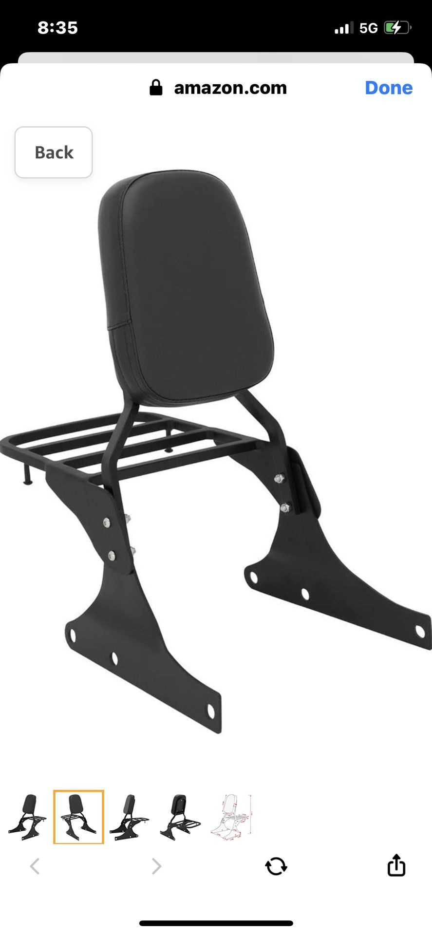 Backrest Comfortable Pad Compatible With For Harley Softail Heritage FLSTC SPRINGER.