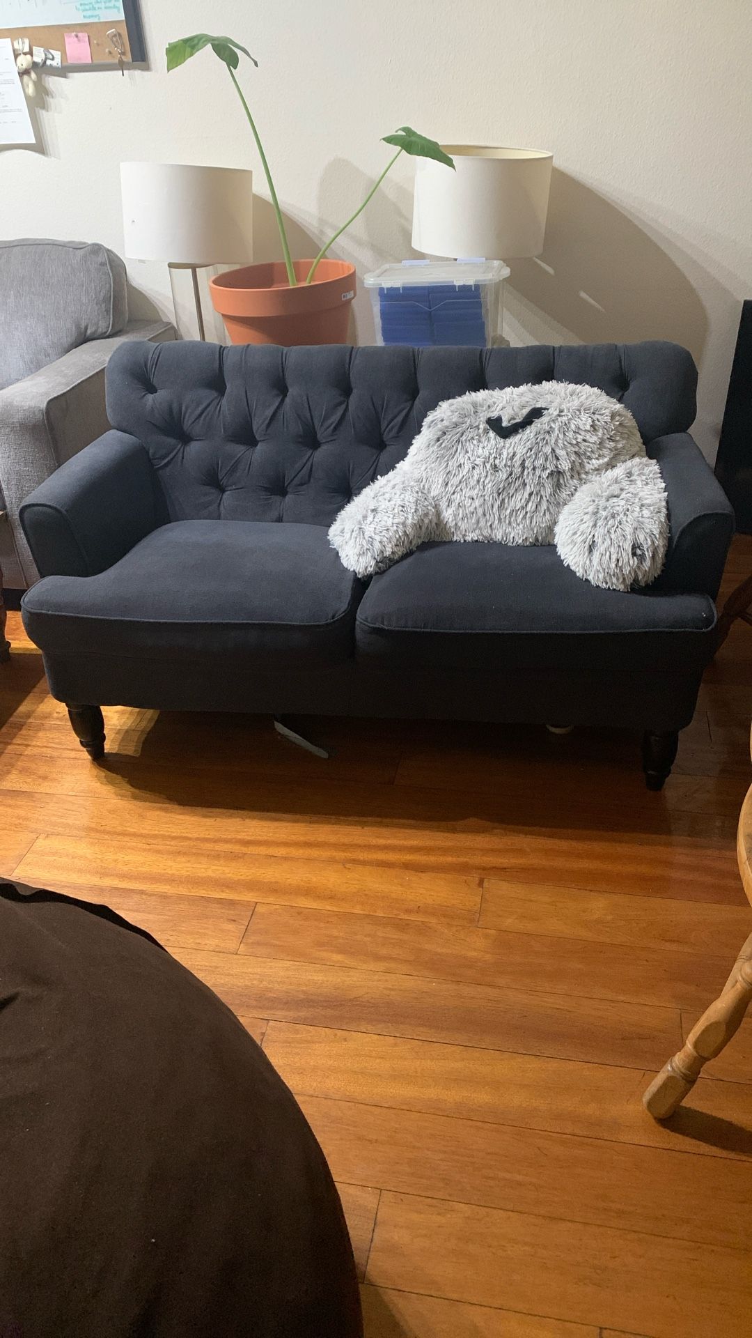 Blue Grey Couch