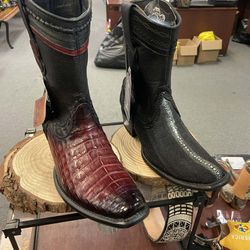 Nuevas botas vaqueras de piel original para hombre