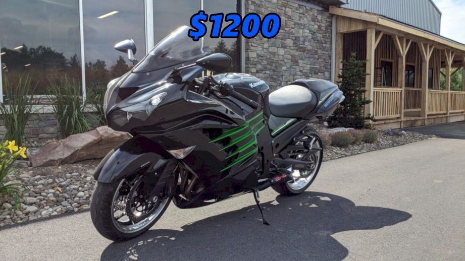 Photo $1200 BIKE ABSOLUTELY NO PROBLEM 2013 Kawasaki Ninja ZX 14R Motorcycle