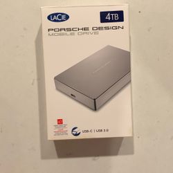 Porche Design 4tb Mobile Drive By Lacie Brand New - Best Offer Usb-c And Usb3.0 Works With Any Pc Or Mac