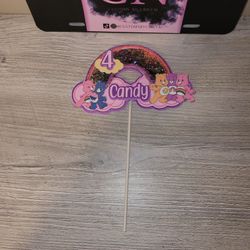 3D Care Bear Cake Topper.
