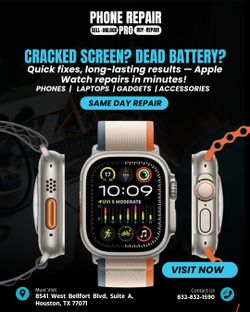 Apple Watch Screen & Battery Repair – Same Day in Houston!