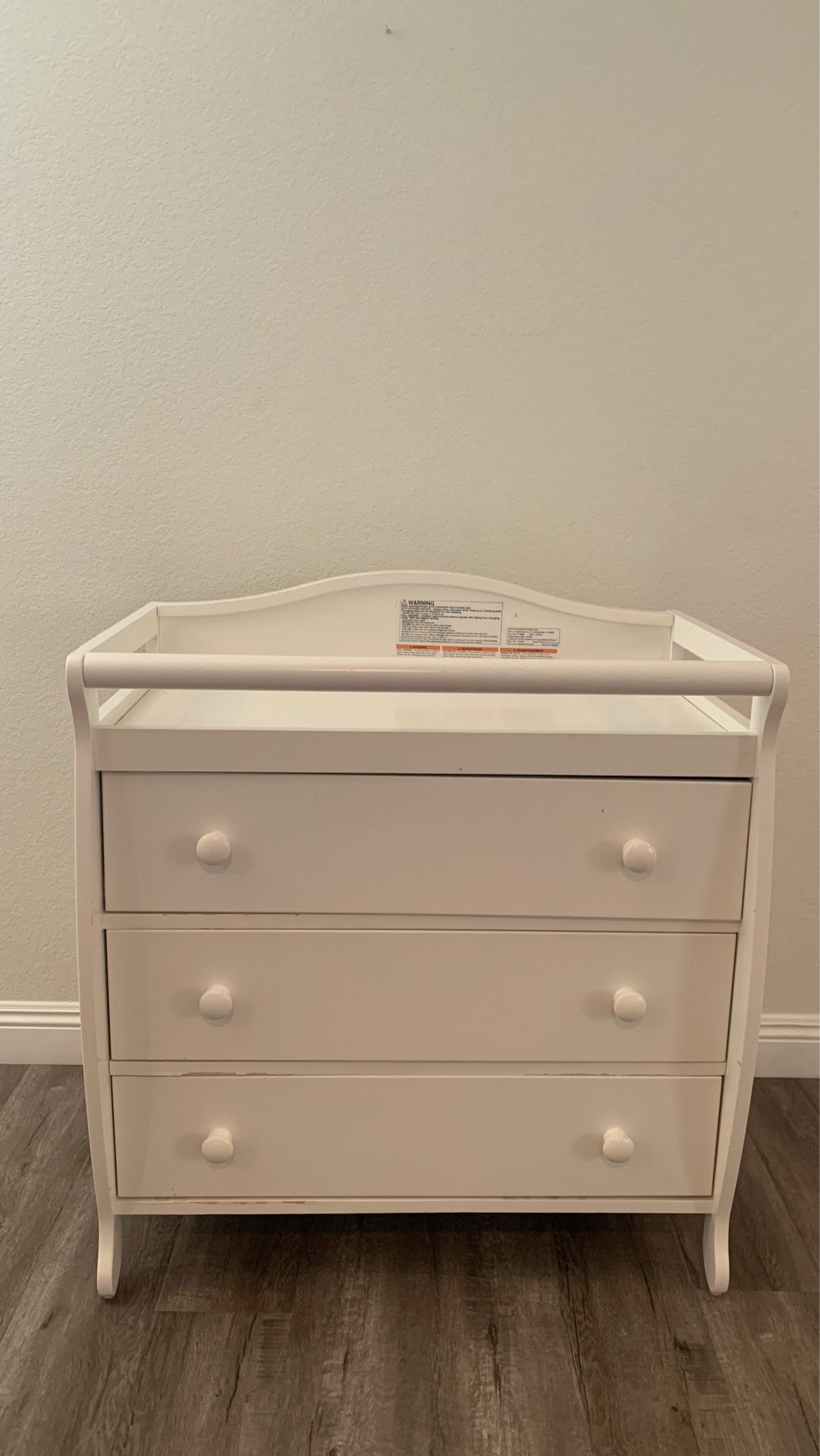 Baby dresser and changing table