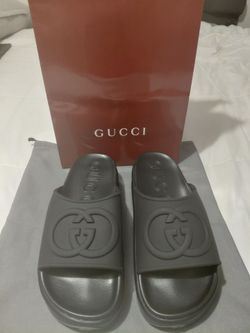 Gucci Interlocking G Rubber Slides
