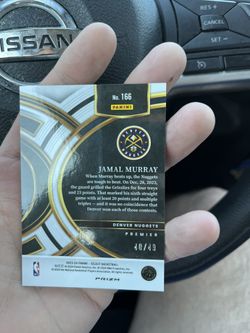 Jamal Murray Limited Edition Card Numbered 40 Out Of 49