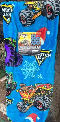 Christmas Monster Jam Blanket