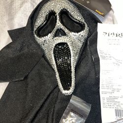 Ghost Face Mask W/ Gems