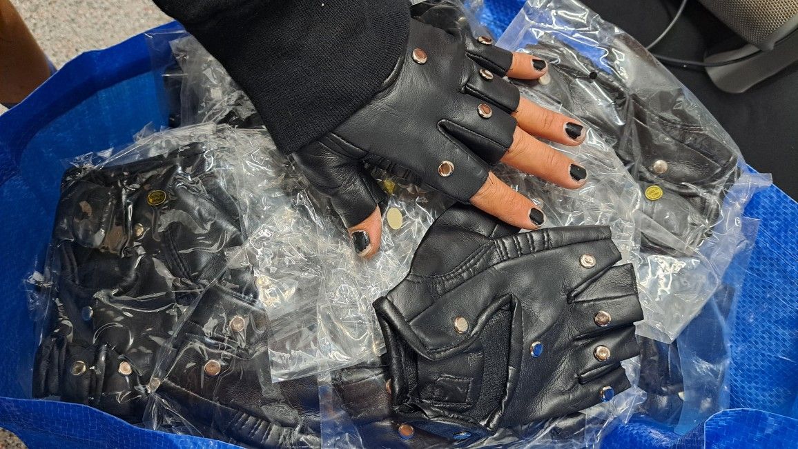 115 biker gloves halloween costume accessory