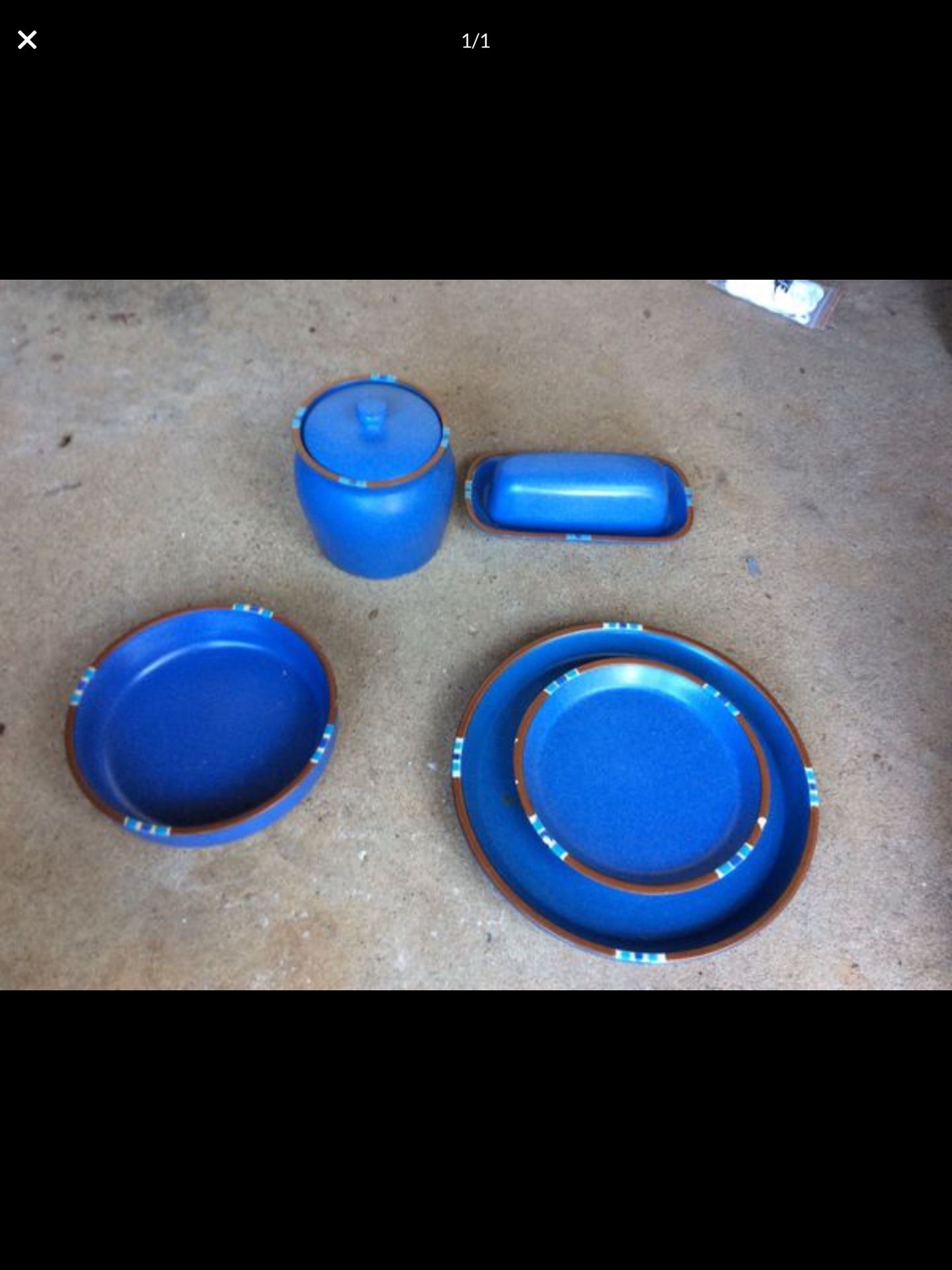 Dish set. Over 25 matching bowls, plates etc. CLEAN and FREE