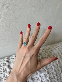 Engagement Ring Diamonds And Turquoise 
