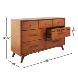 Mid-Century Modern Dresser and Nightstands