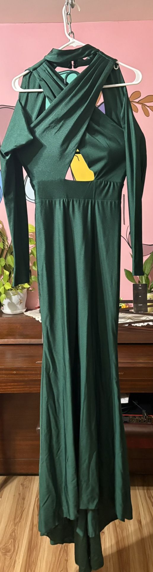 New Emerald Green Doxa Couture Dress