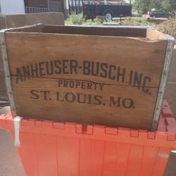 Anheuser Busch Wood Box