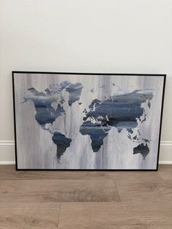 World Map wall Art picture 37 “x 25”