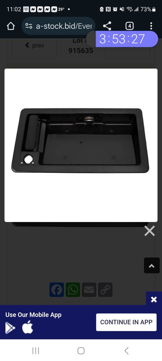 EXTERIOR DOOR HANDLE FORD VAN