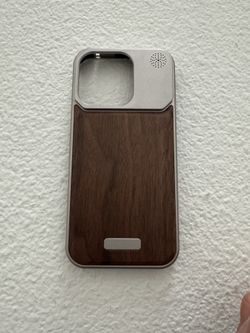 iPhone 15 Pro Phone Case Unique Wood Metal