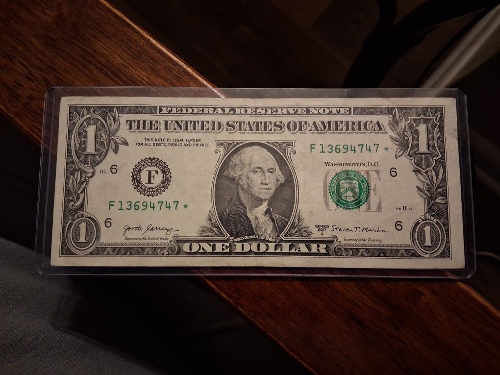 2017-A Dollar Note (1(contact info removed)) Firm $5