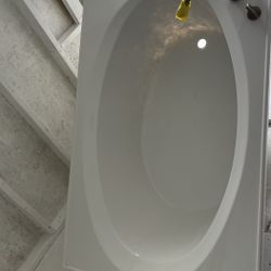 Royal Texana White Alcove Tub With Moen Faucet System - Barely Used From Model Home -  