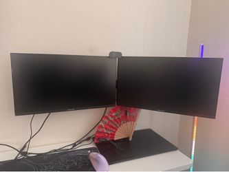 Packard dual monitor with stand