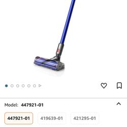 Dyson V11 Cordless Vacuum Cleaner, Nickel/Blue, Large