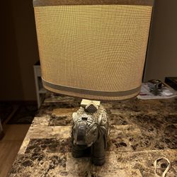 Marble Elephant Table lamp Very Unique 