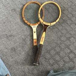 Antique Wilson Tennis Rackets 