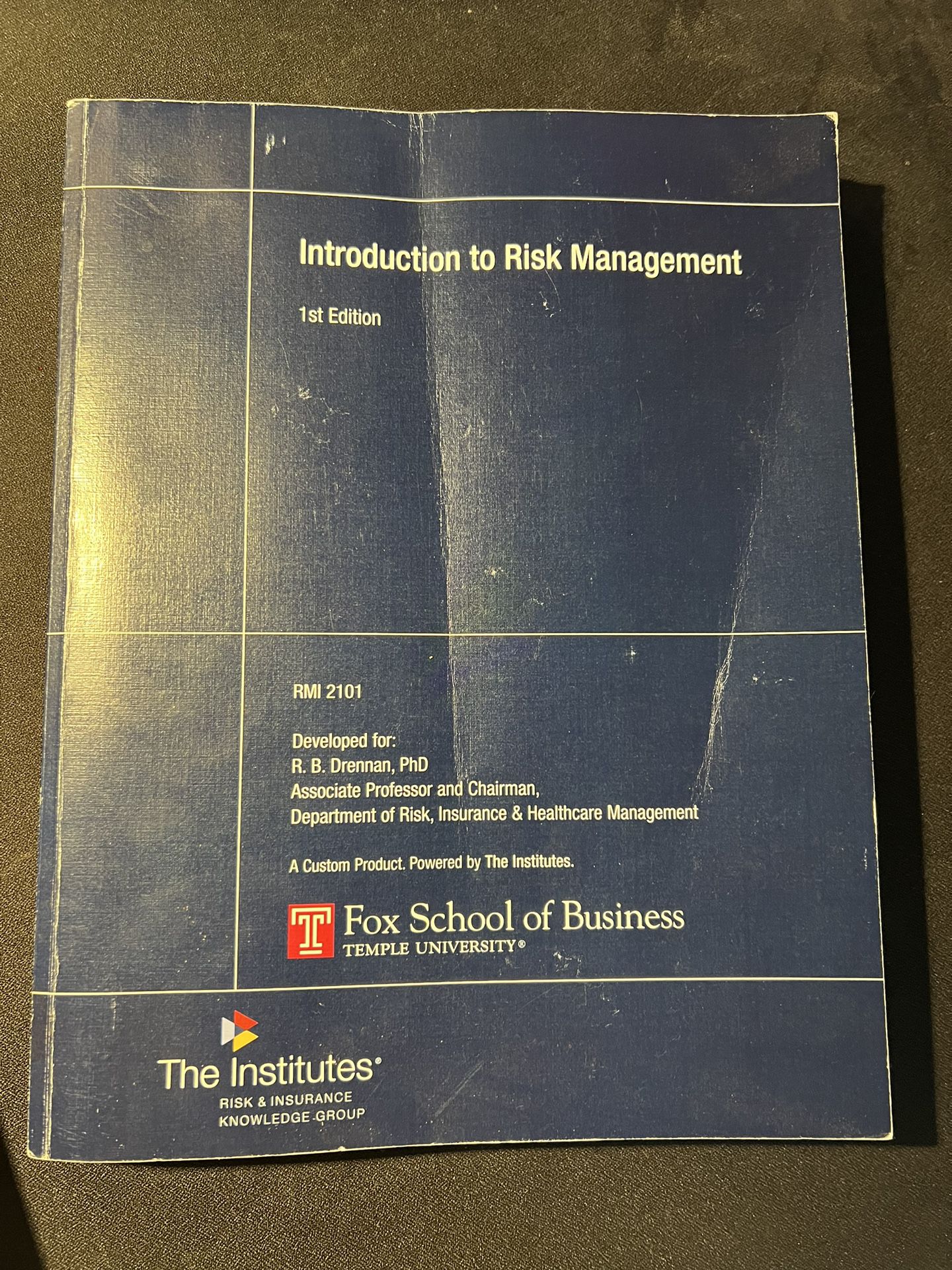 Introduction to Risk Management Book