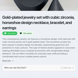 Gold Plated Jewelry Set 