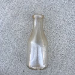Vintage Glass Milk Bottle
