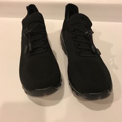 Work Slip Resistant All Black Shoes