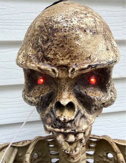 5ft Life-Size Skeleton – Glowing Red LED Eyes & Poseable Limbs!  3 Available / Bundle Discount