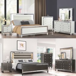 NEW QUEEN AND KING BEDROOM SET WITH WITHOUT MATTRESS AND FREE DELIVERY 