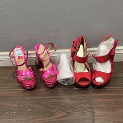 Cute  Heels $ 7 Each Pair