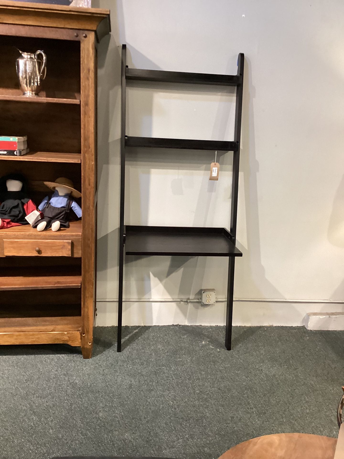 Black Finish “Lean-to-Ladder Styling Desk