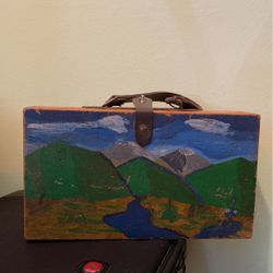 Art Supplies Wooden Box 