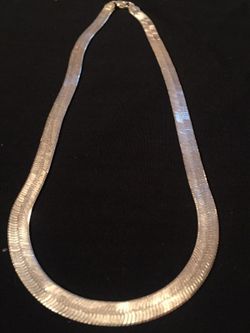 925 Italy Sterling silver bone necklace