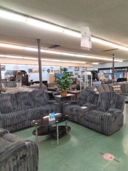 ✨ Reclining Corduroy Sofa and Loveseat Set