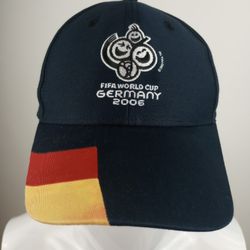 FIFA World Cup Germany 2006 Soccer Black Adjustable Officially Licensed Hat