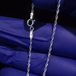 Italian Sterling Silver 7" Loose Twisted Rope Bracelet