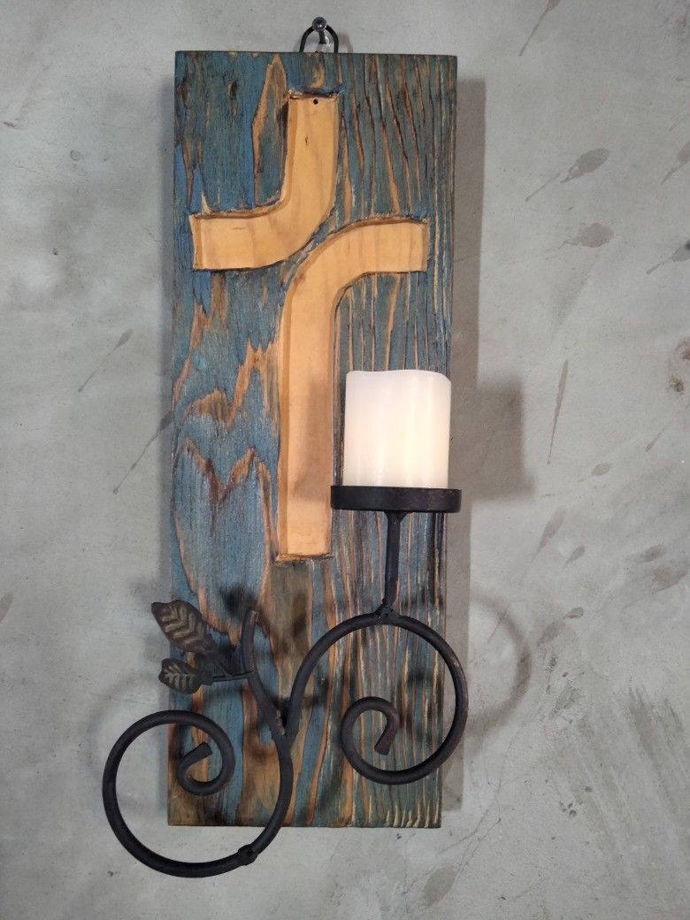 Wood And Metal Cross