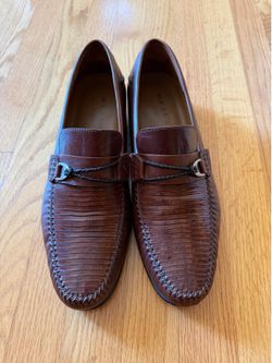 Mezlan genuine lizars skin loafers