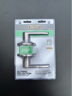 NEW Defiant Olympic Hall & Closet Door Lever Stainless Steel