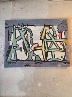 Original Abstract Acrylic Painting on Canvas